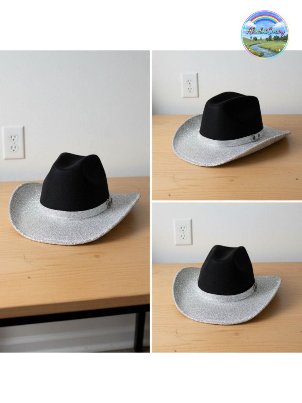 Rhinestone Cowboy Hat Fringe Western Cosplay Wedding